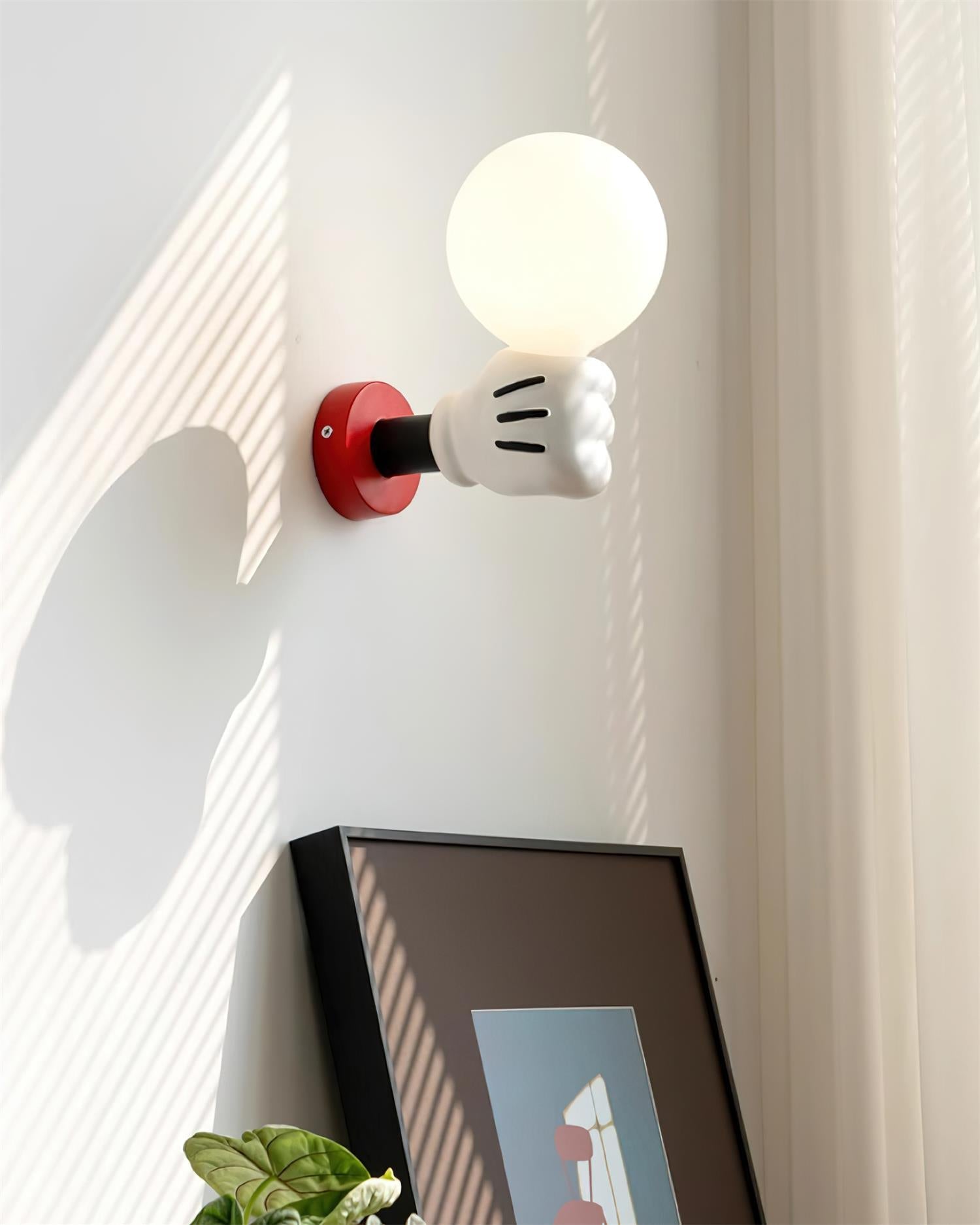 Wall Lamp Fabric Shade Modern Classic Gold Walnut Sconce Bedroom - Neutral Decor