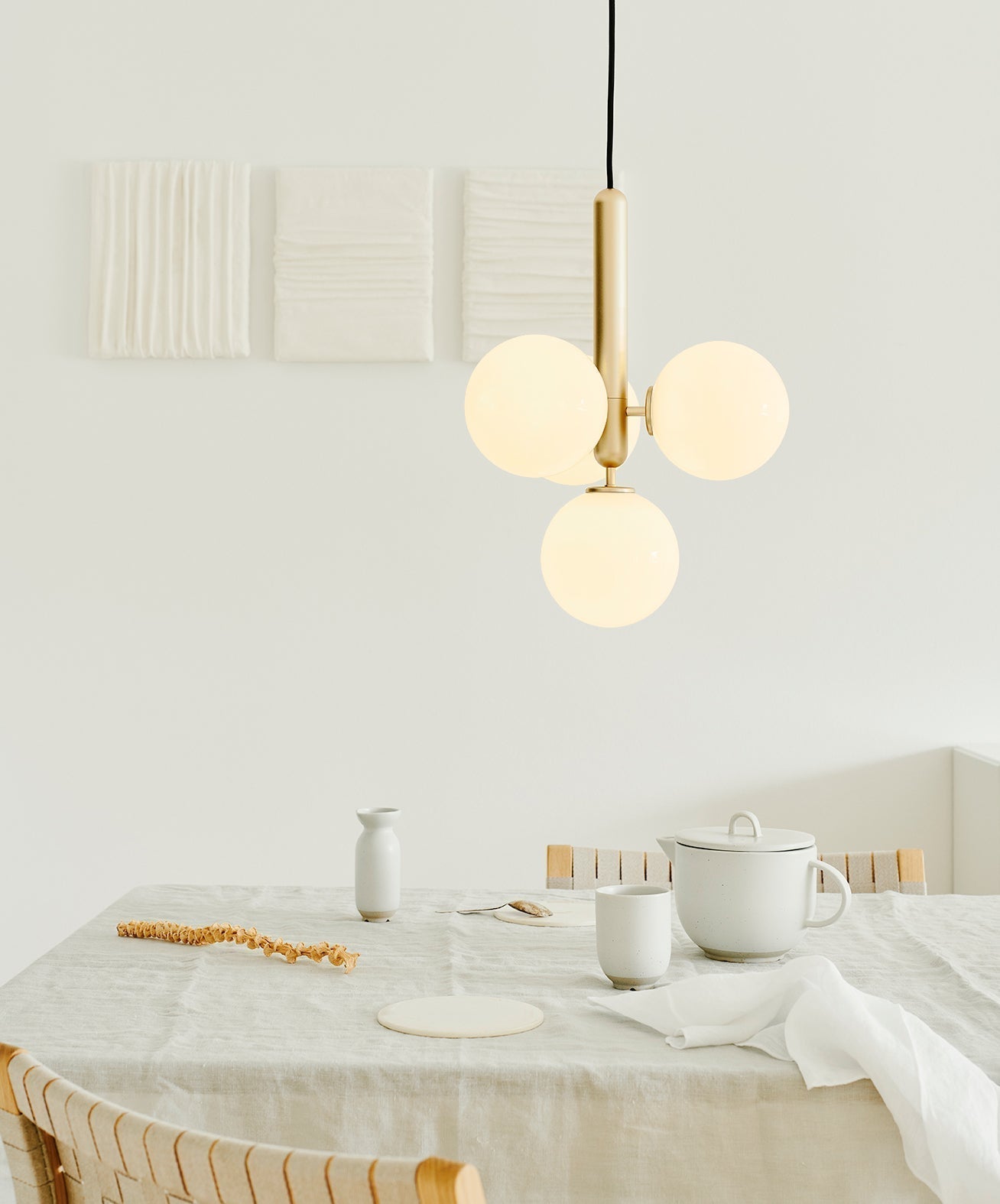 Aurelion Brass Industrial Pendant Light