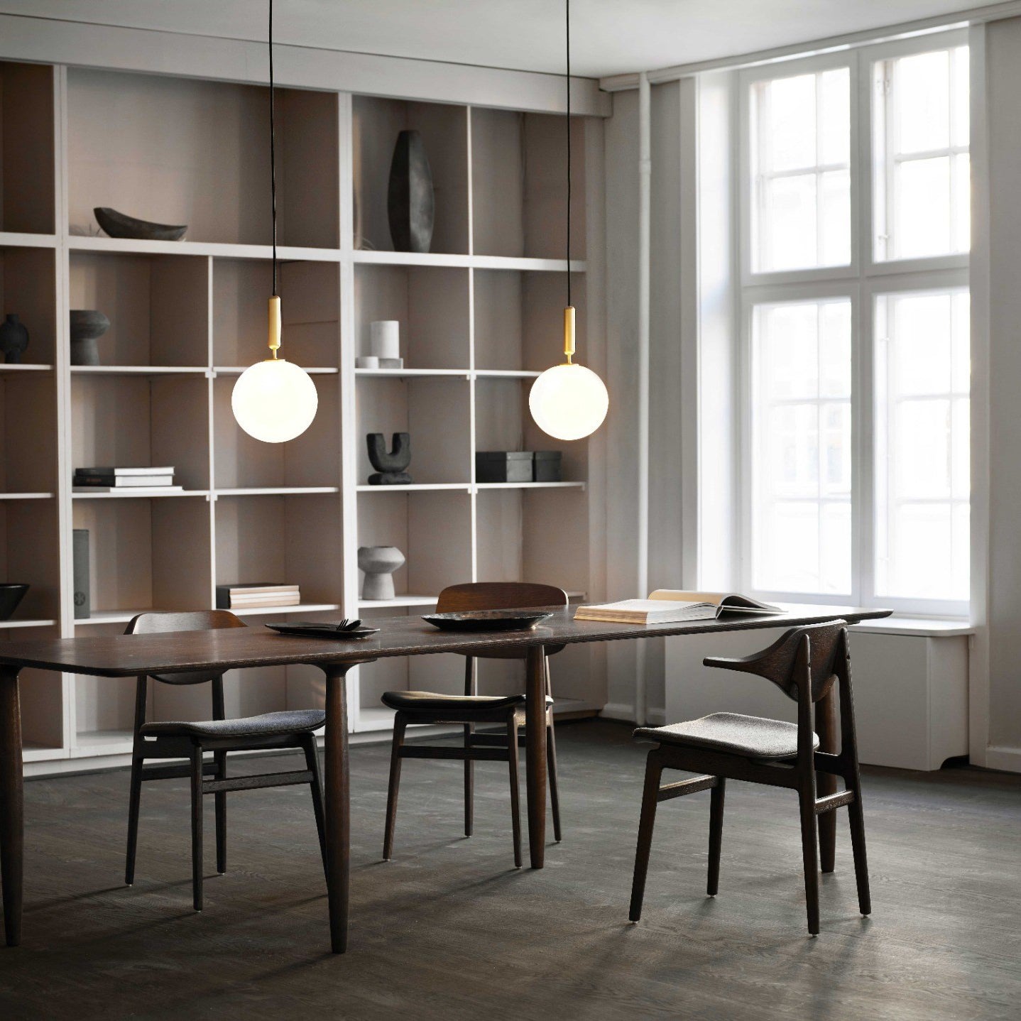 Aurelion Brass Industrial Pendant Light