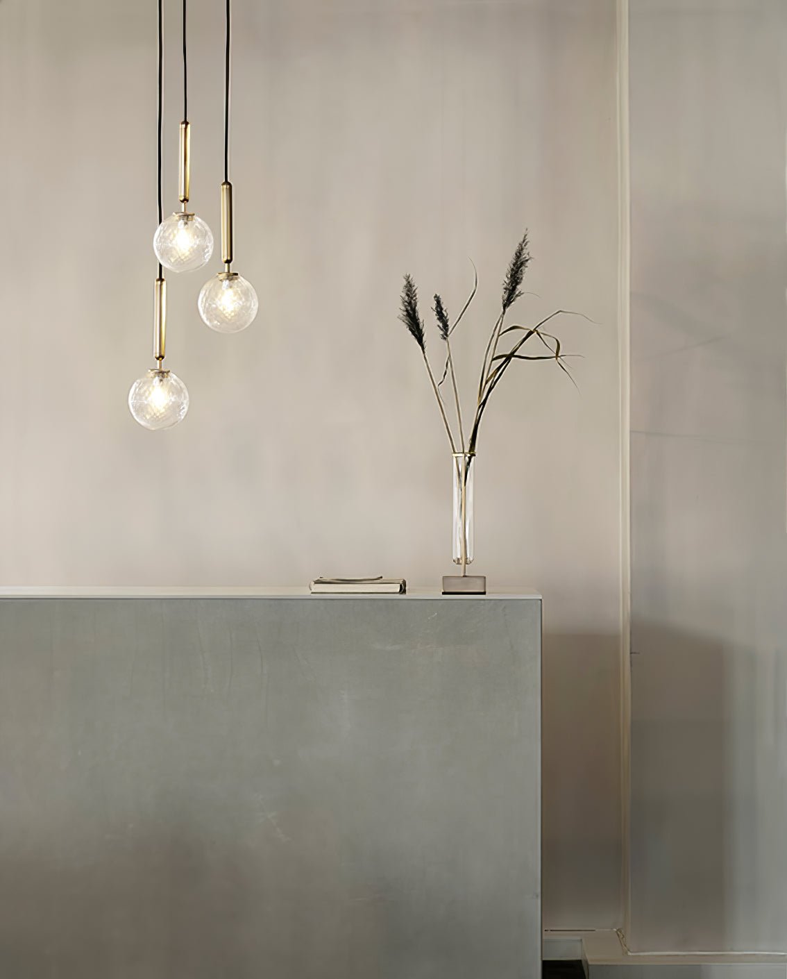 Teloza Brass Industrial Pendant Light