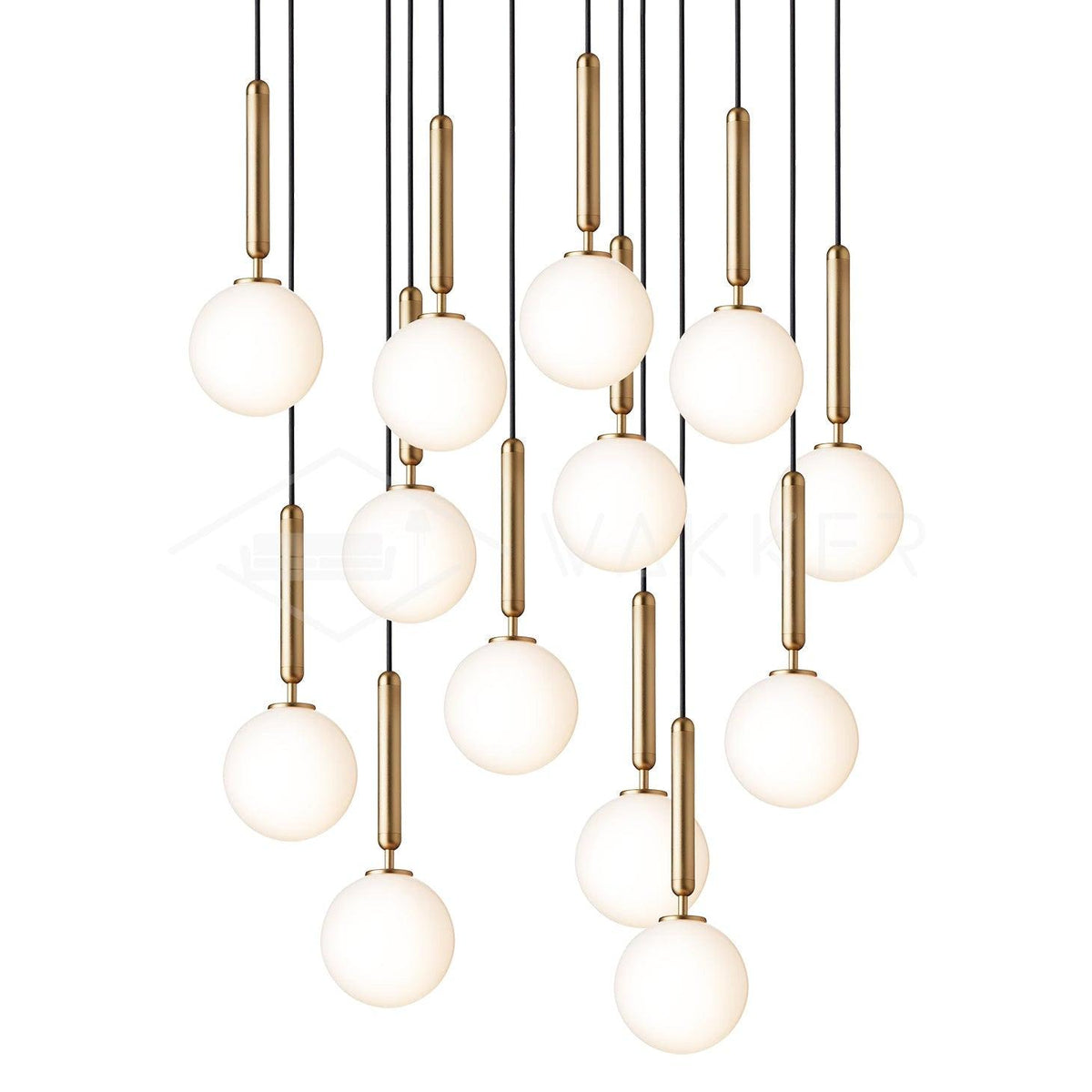 Aurelion Brass Industrial Pendant Light