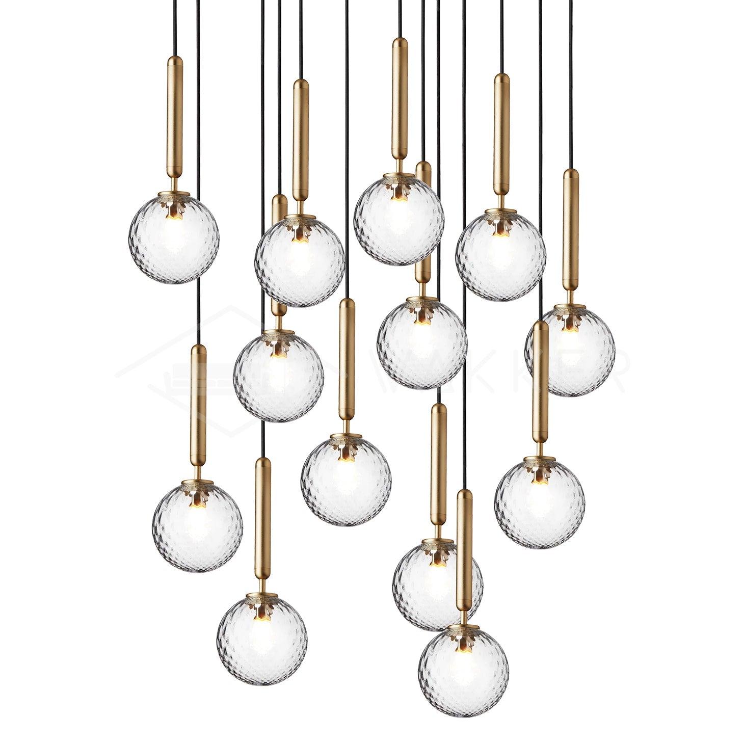 Aurelion Brass Industrial Pendant Light