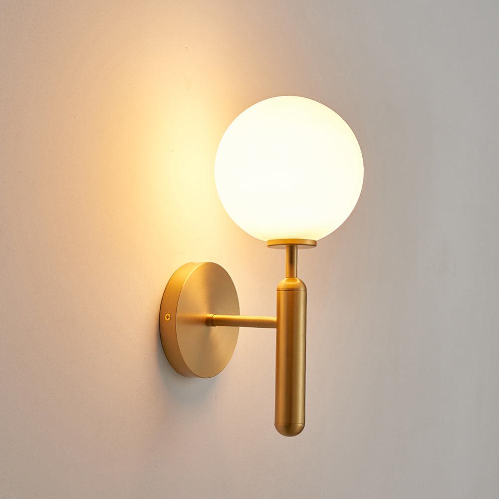 Ilirila Modern Minimalist Brass Glass Wall Light