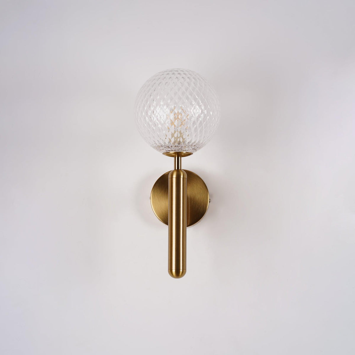 Ilirila Modern Minimalist Brass Glass Wall Light