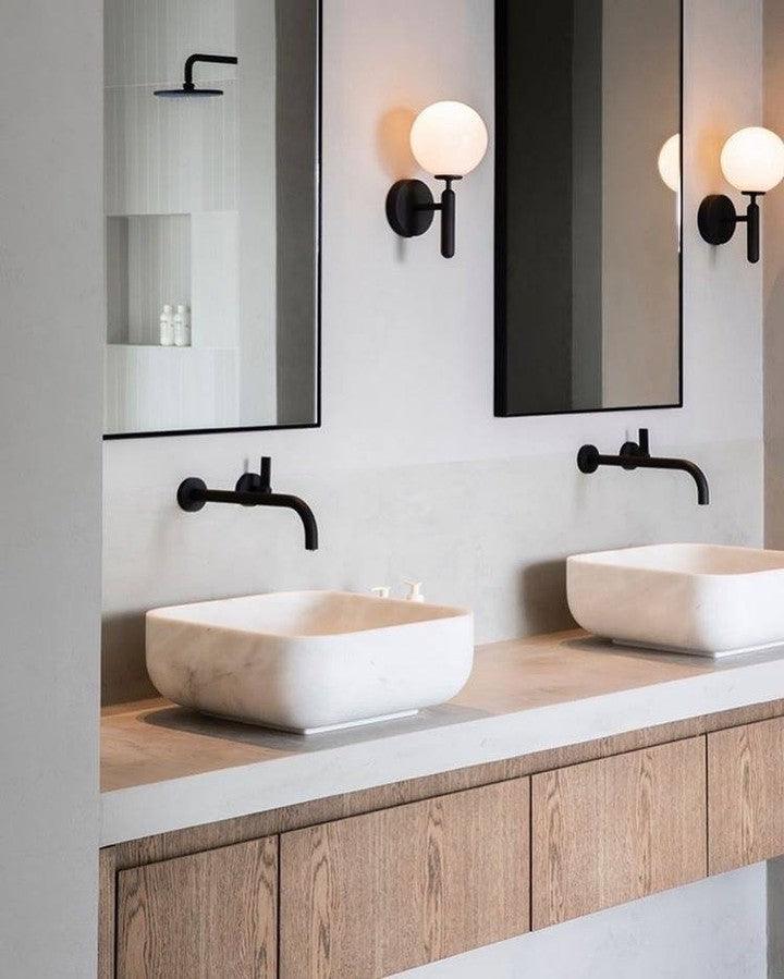 Ilirila Modern Minimalist Brass Glass Wall Light