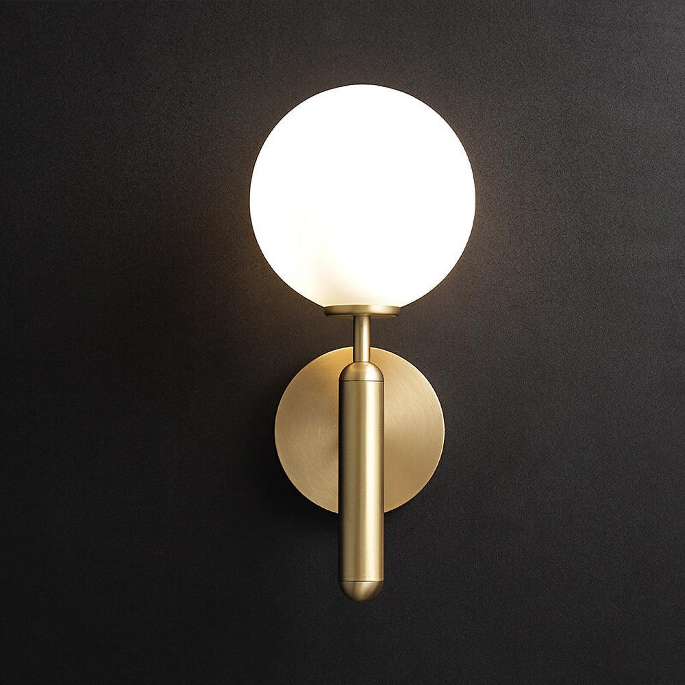 Ilirila Modern Minimalist Brass Glass Wall Light