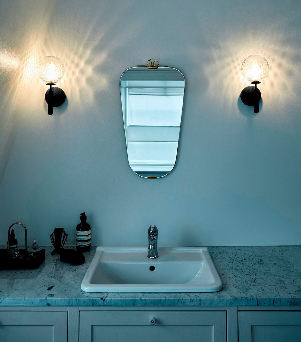 Ilirila Modern Minimalist Brass Glass Wall Light