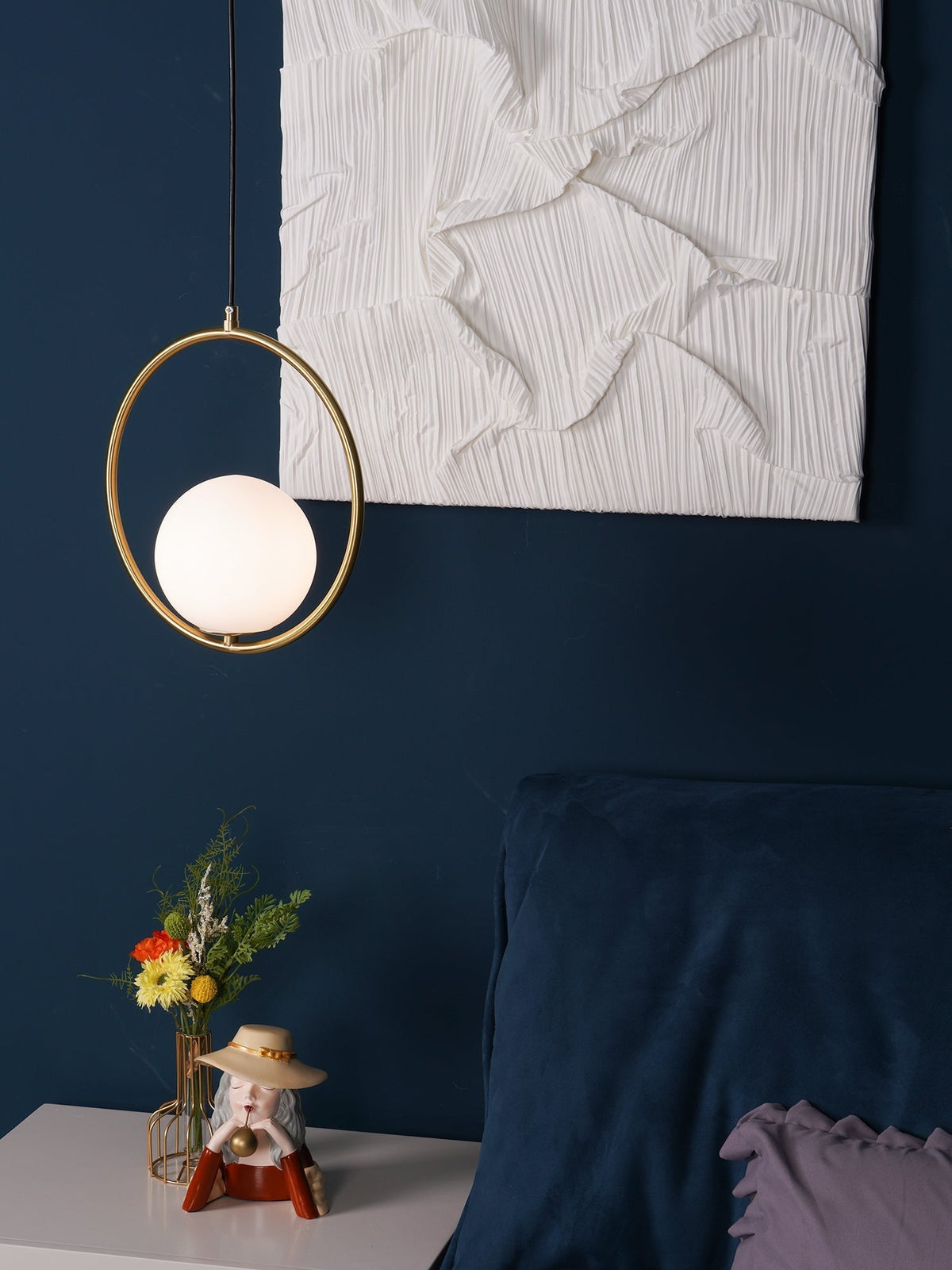 Caselora Modern Brass Pendant Light