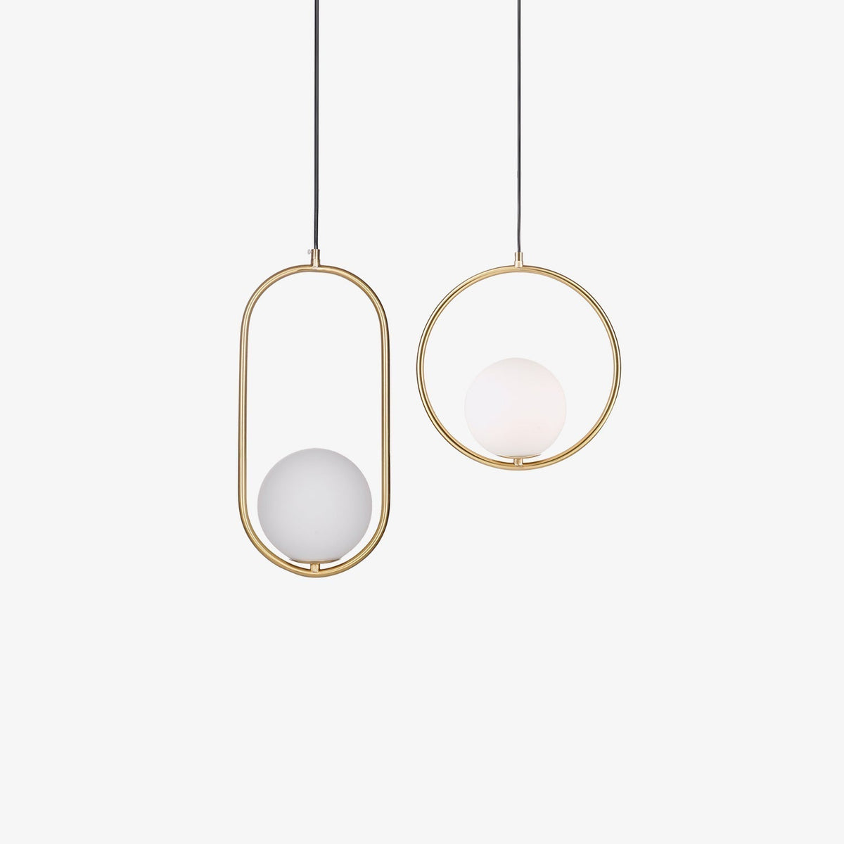 Caselora Modern Brass Pendant Light