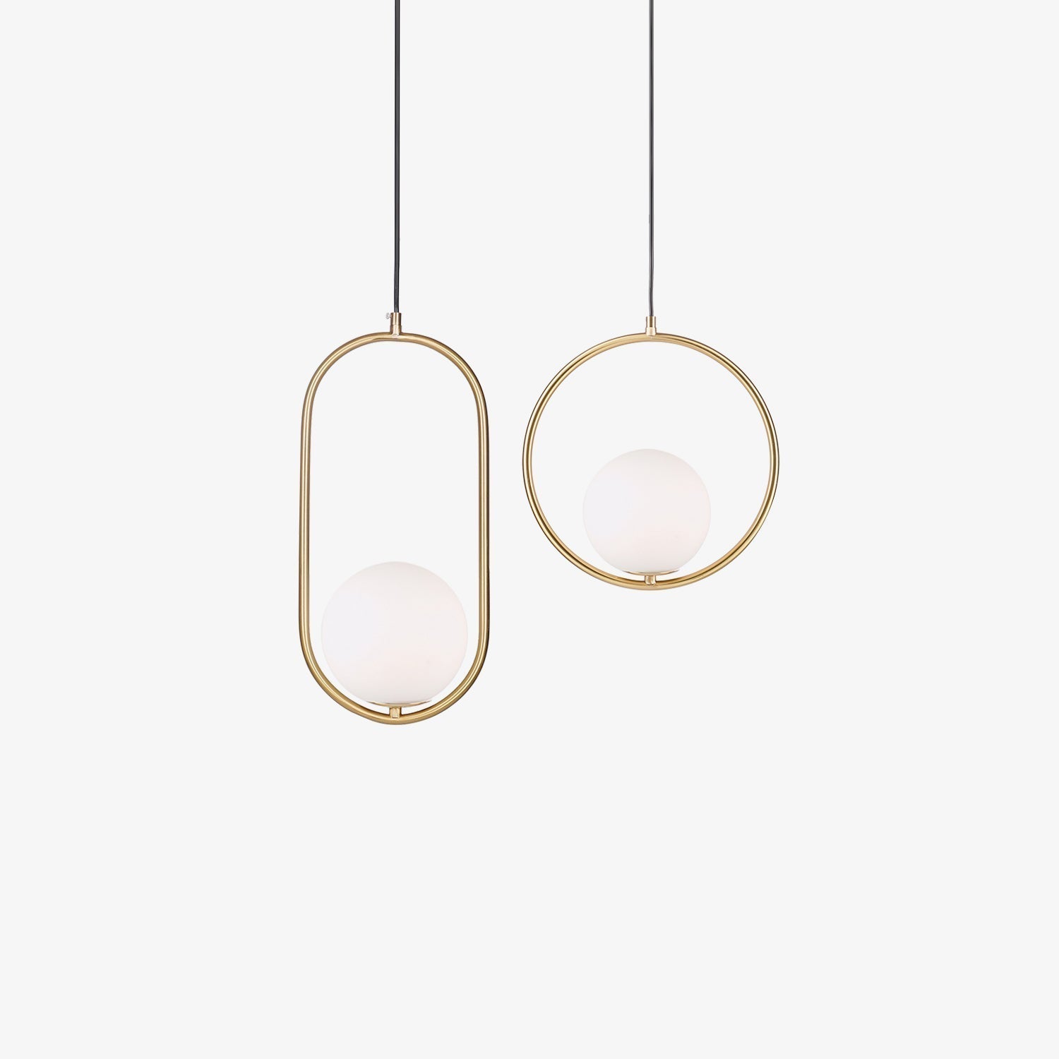 Caselora Modern Brass Pendant Light