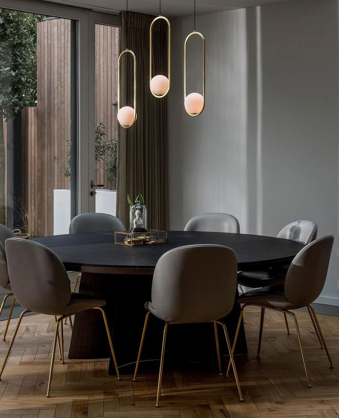 Cyvora Modern Minimalist Combination Glass Chandelier