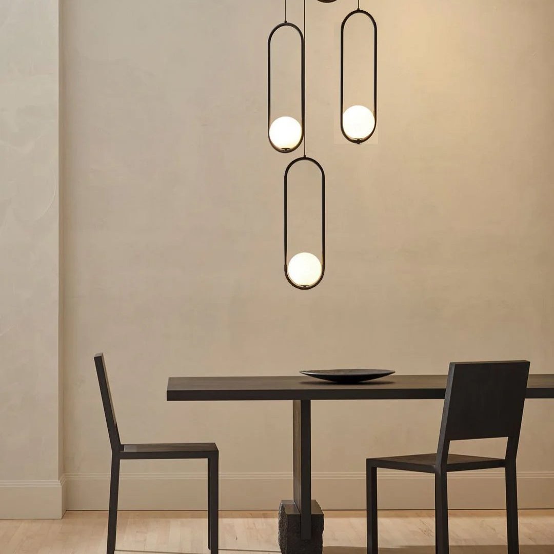 Cyvora Modern Minimalist Combination Glass Chandelier