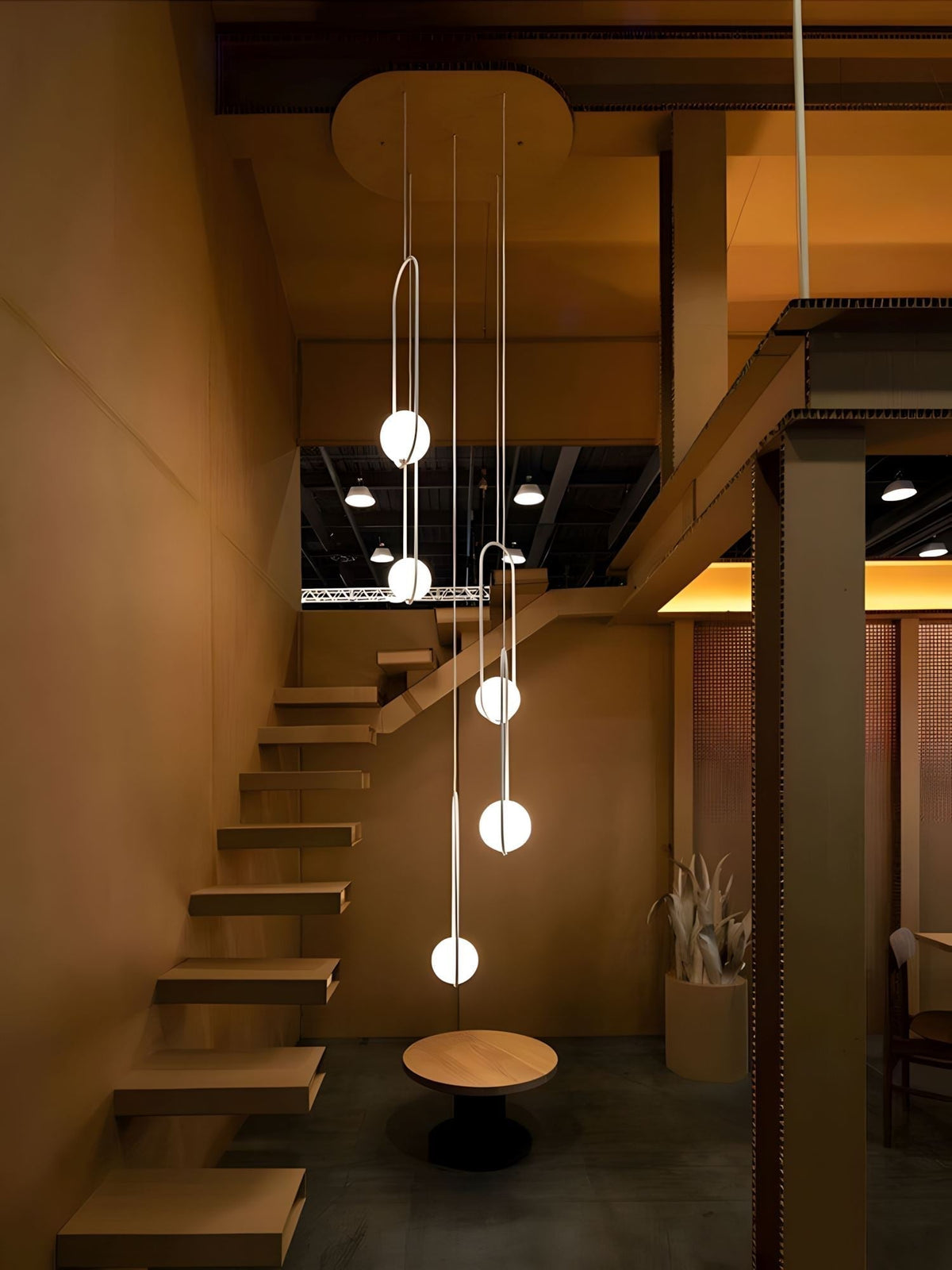 Cyvora Modern Minimalist Combination Glass Chandelier