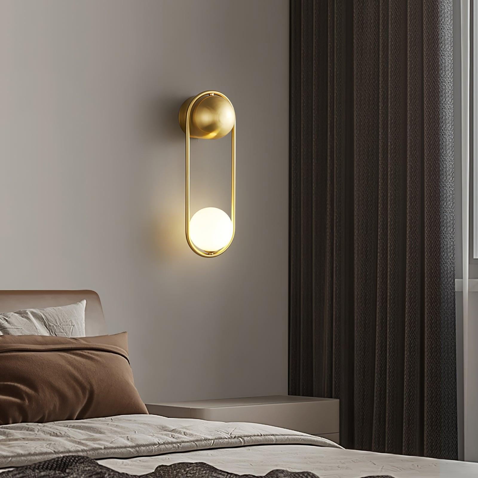 Solarine Radiain Brass Minimalist Wall Lamp