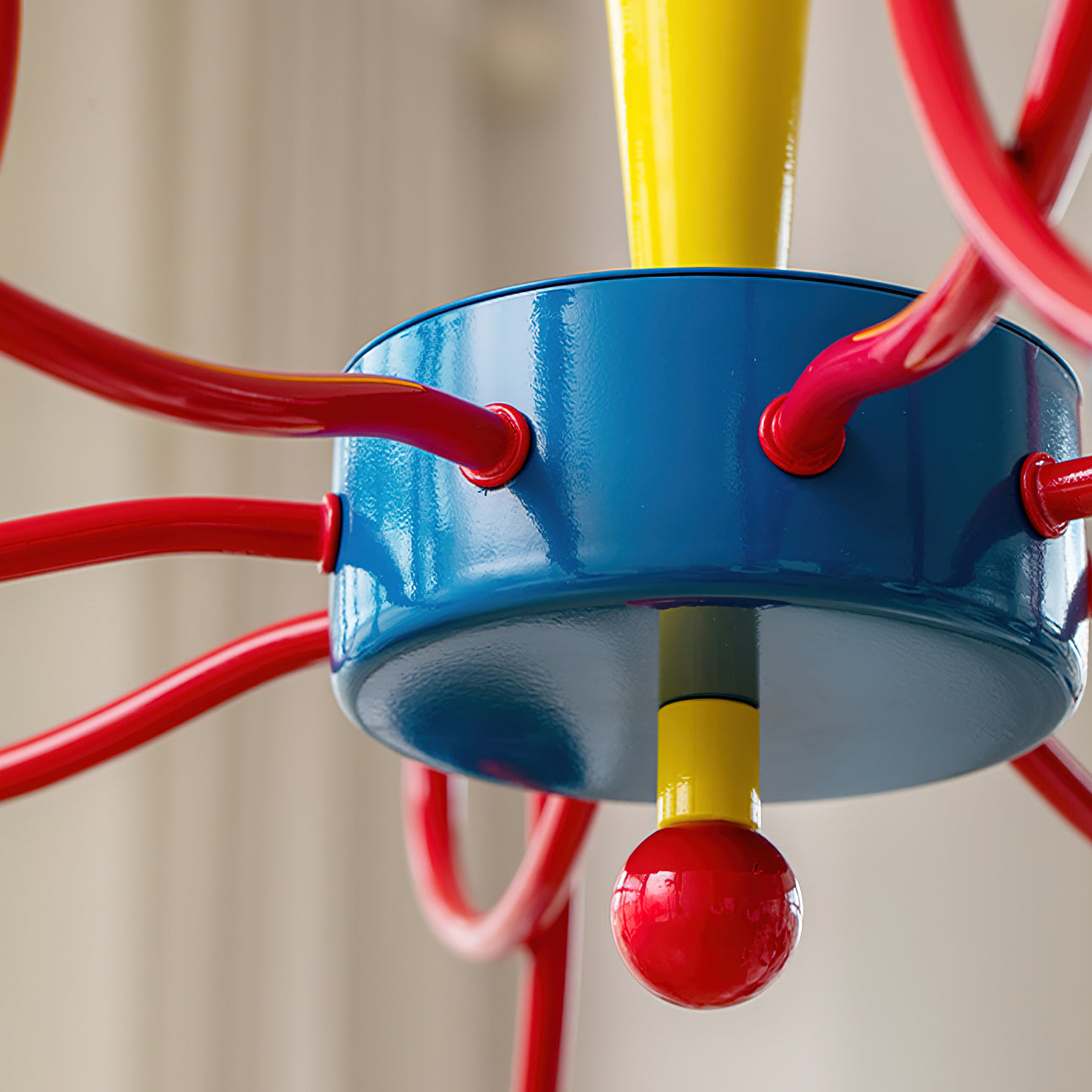 Chandelier Heart-Shaped Arms Colorful Playful Artistic - Neutral Decor