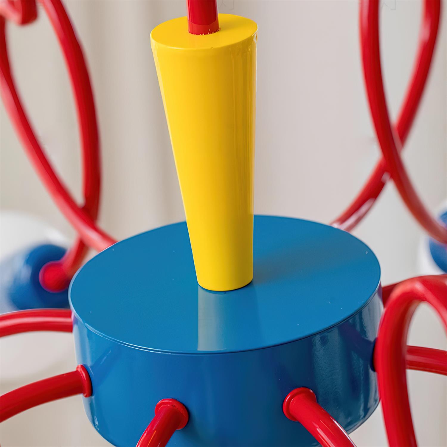 Chandelier Heart-Shaped Arms Colorful Playful Artistic - Neutral Decor