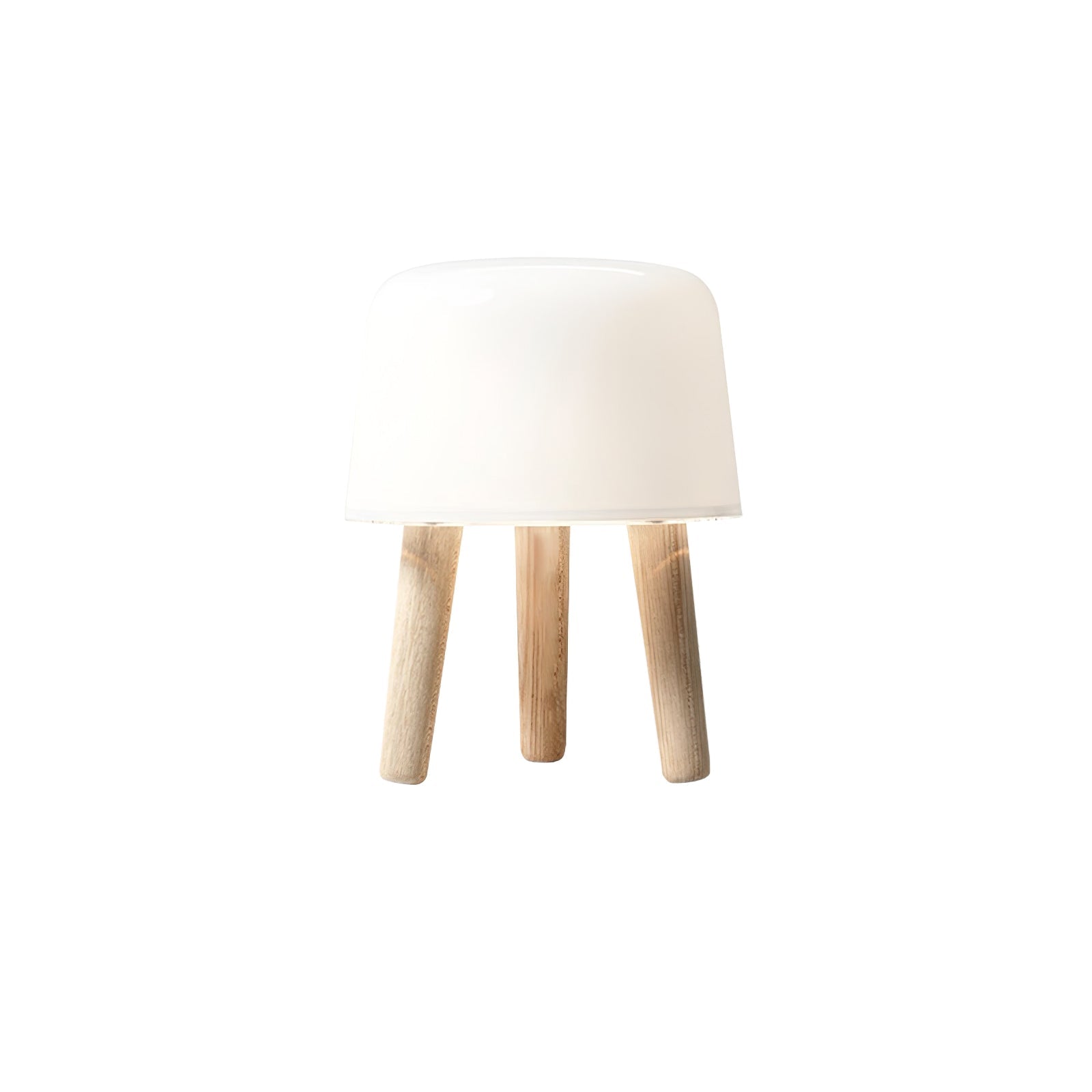 GlowPod Wood Milk Table Lamp