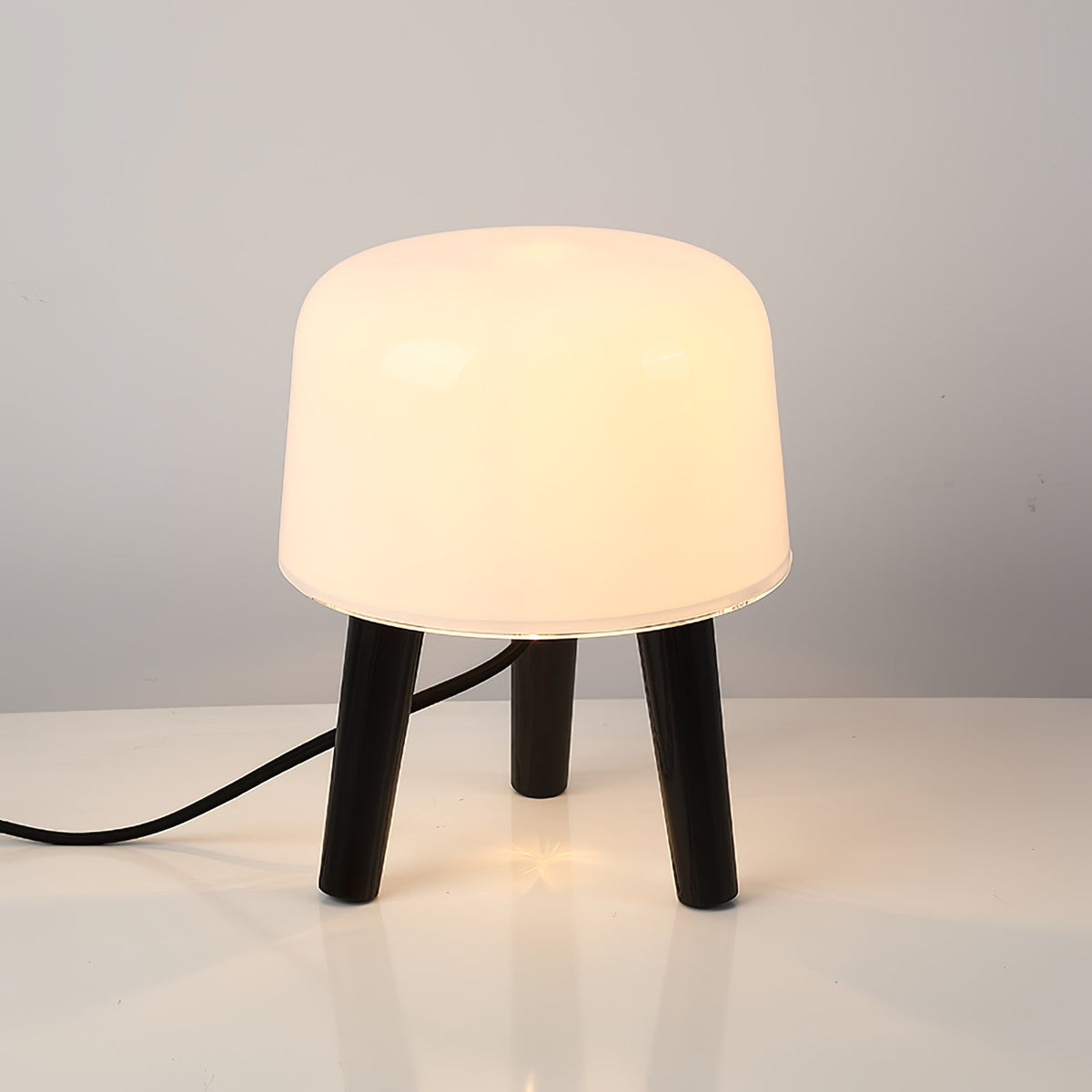GlowPod Wood Milk Table Lamp