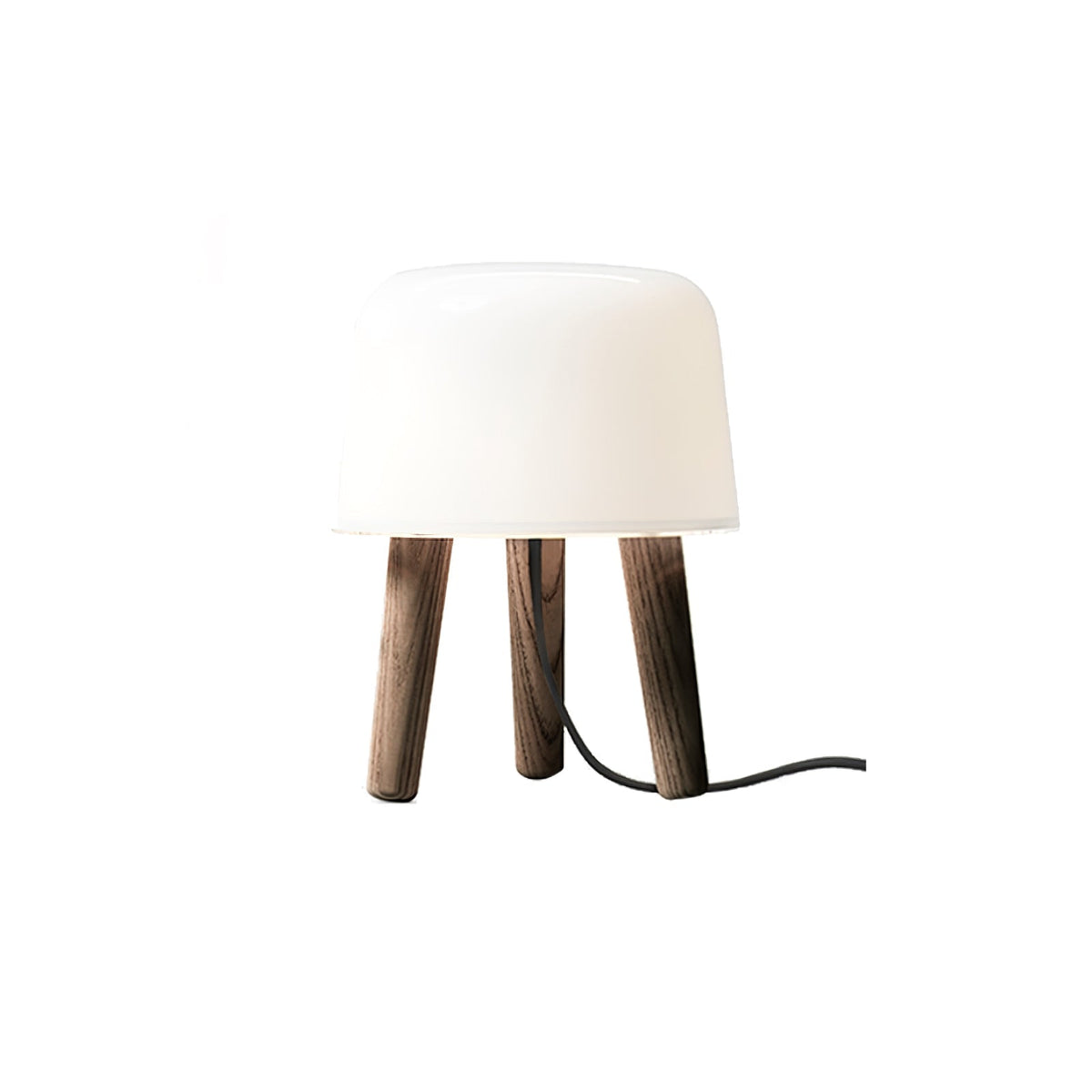 GlowPod Wood Milk Table Lamp