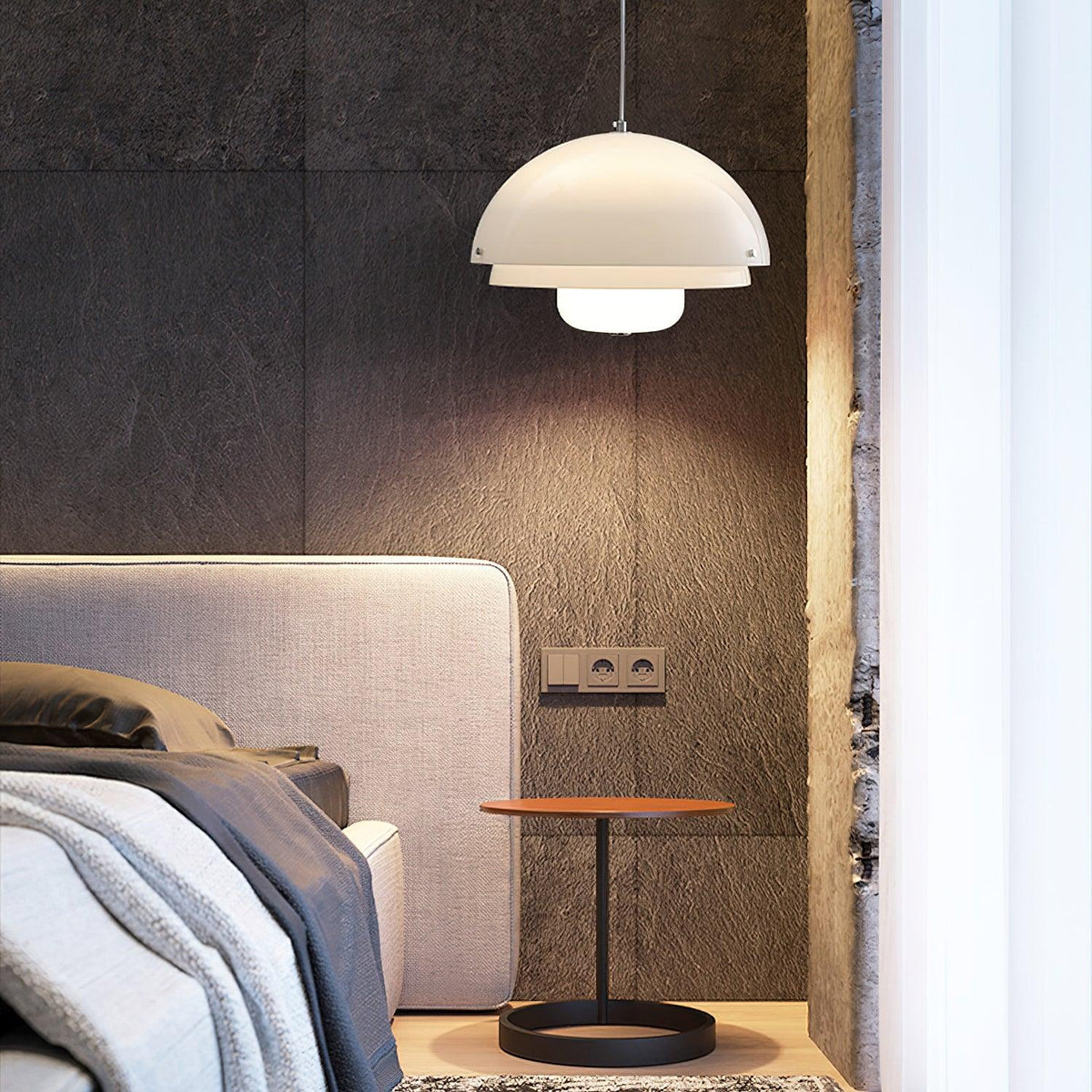 Velisena Unique Milk White Glass Pendant Lamp