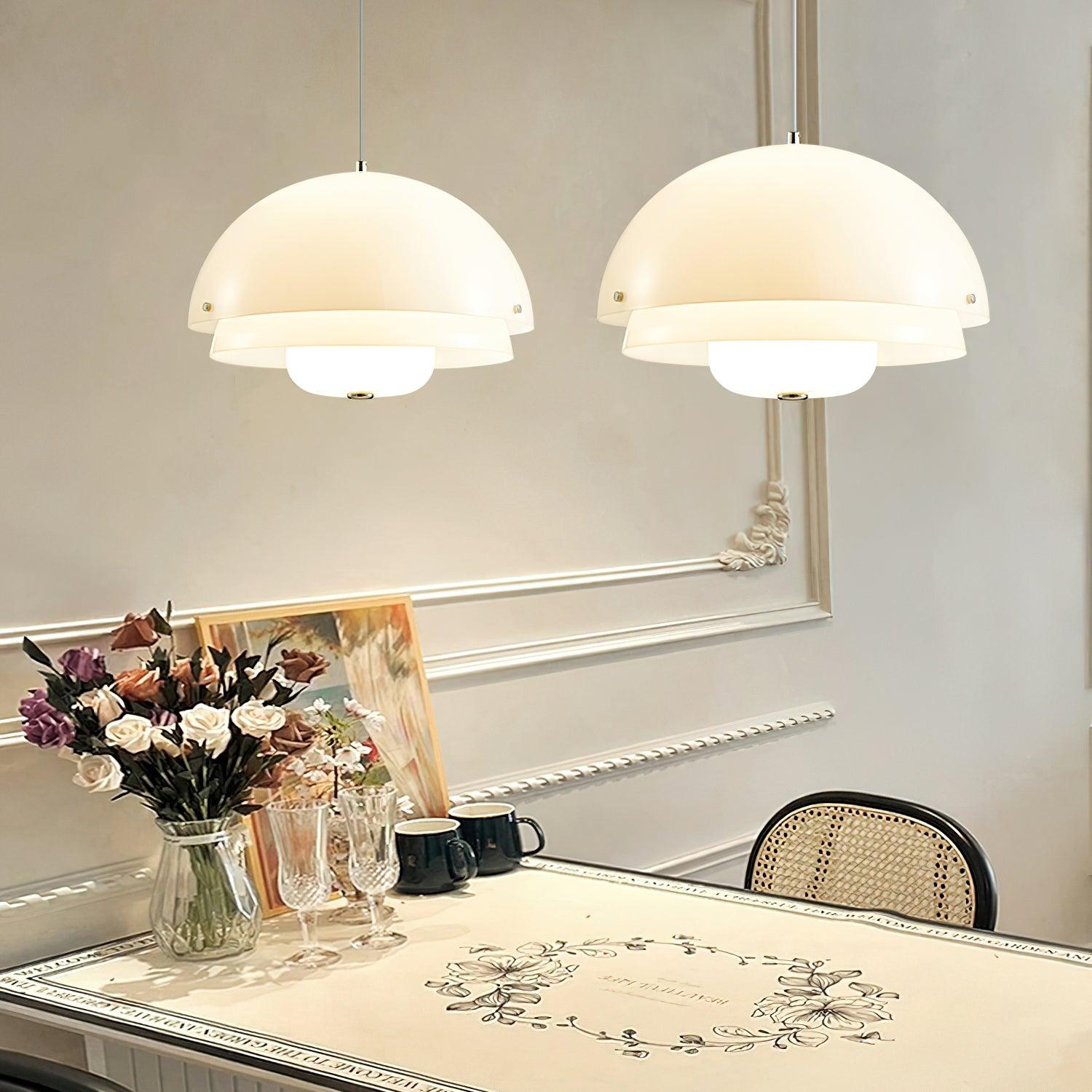 Velisena Unique Milk White Glass Pendant Lamp
