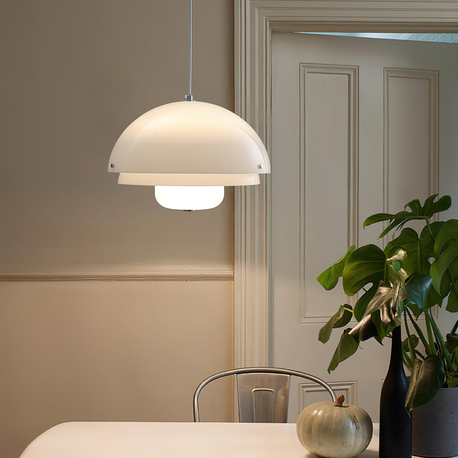 Velisena Unique Milk White Glass Pendant Lamp