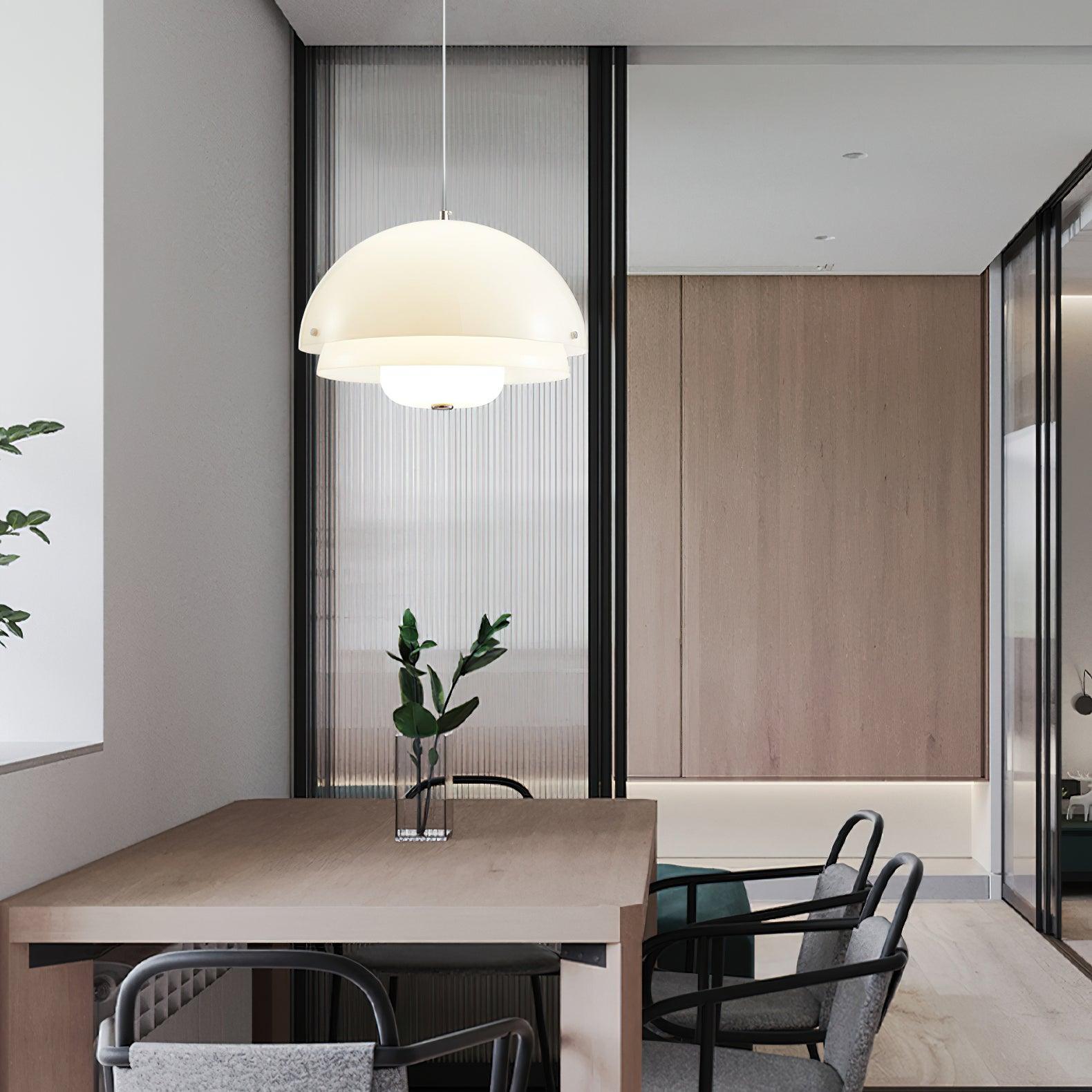 Velisena Unique Milk White Glass Pendant Lamp