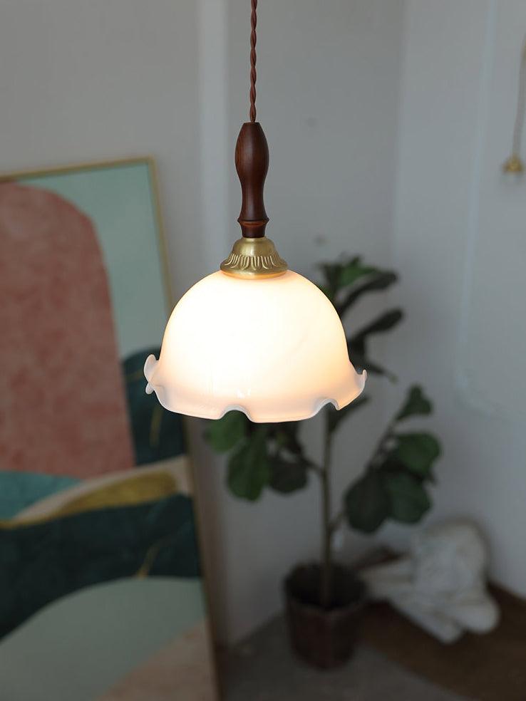 Floria Milky Flower Pendant Light