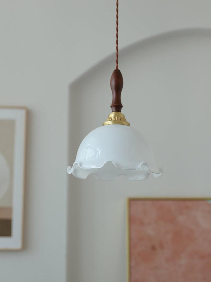 Floria Milky Flower Pendant Light