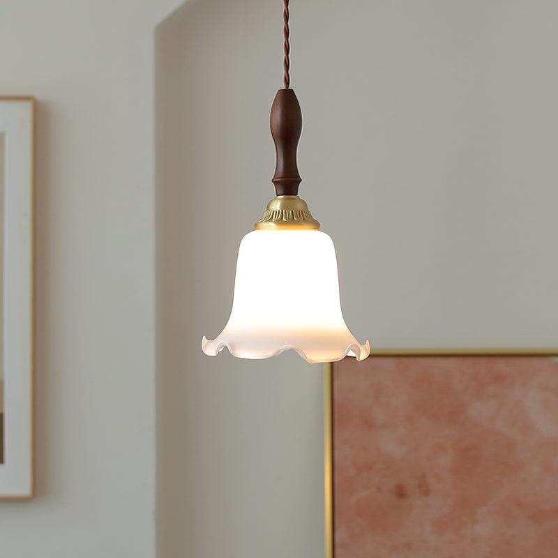 Floria Milky Flower Pendant Light