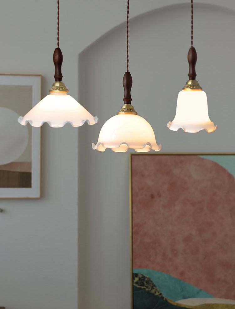 Floria Milky Flower Pendant Light