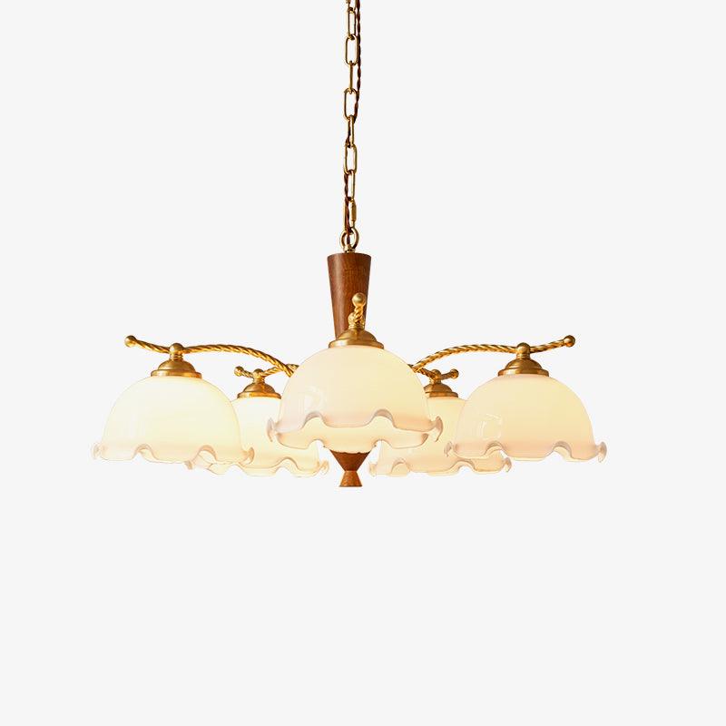 Daisy Vintage Glass Chandelier