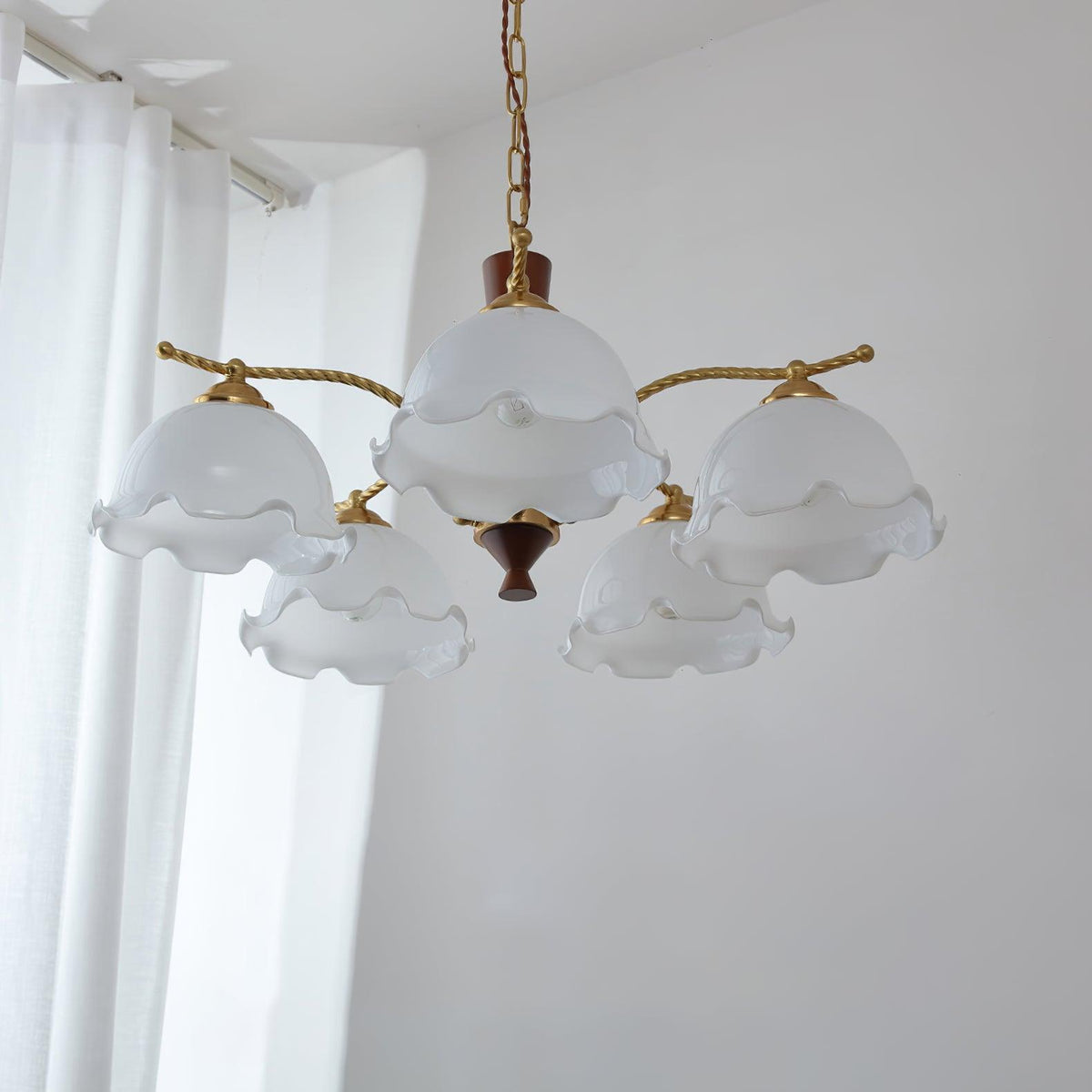 Daisy Vintage Glass Chandelier