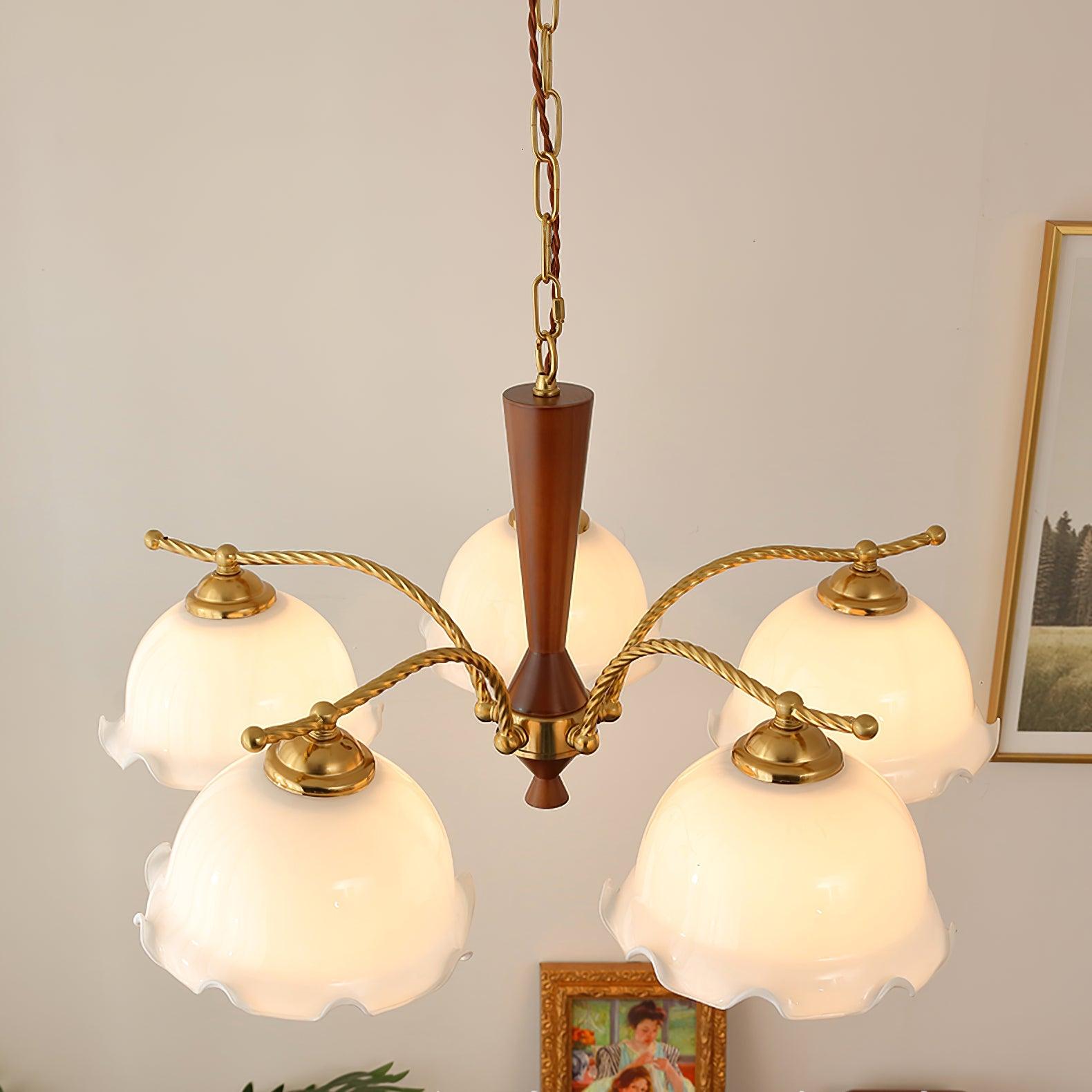 Daisy Vintage Glass Chandelier