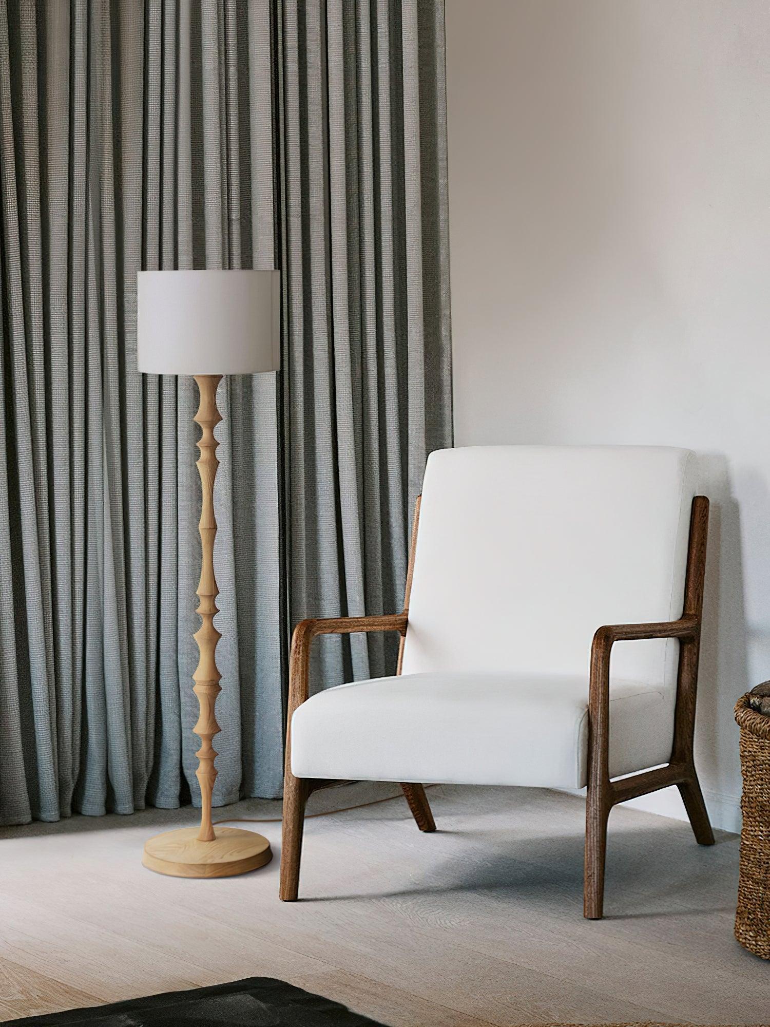 Vilten Elegant Wood Floor Lamp