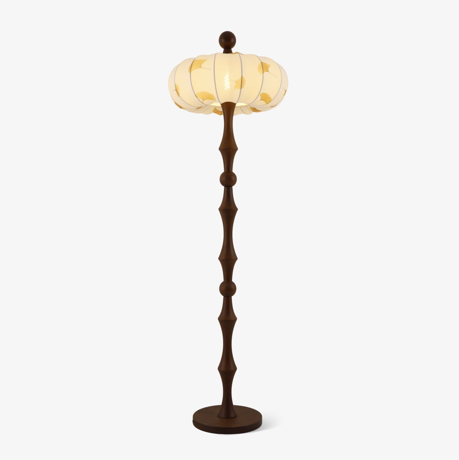 Breen Wood Fabric Classic Floor Lamp