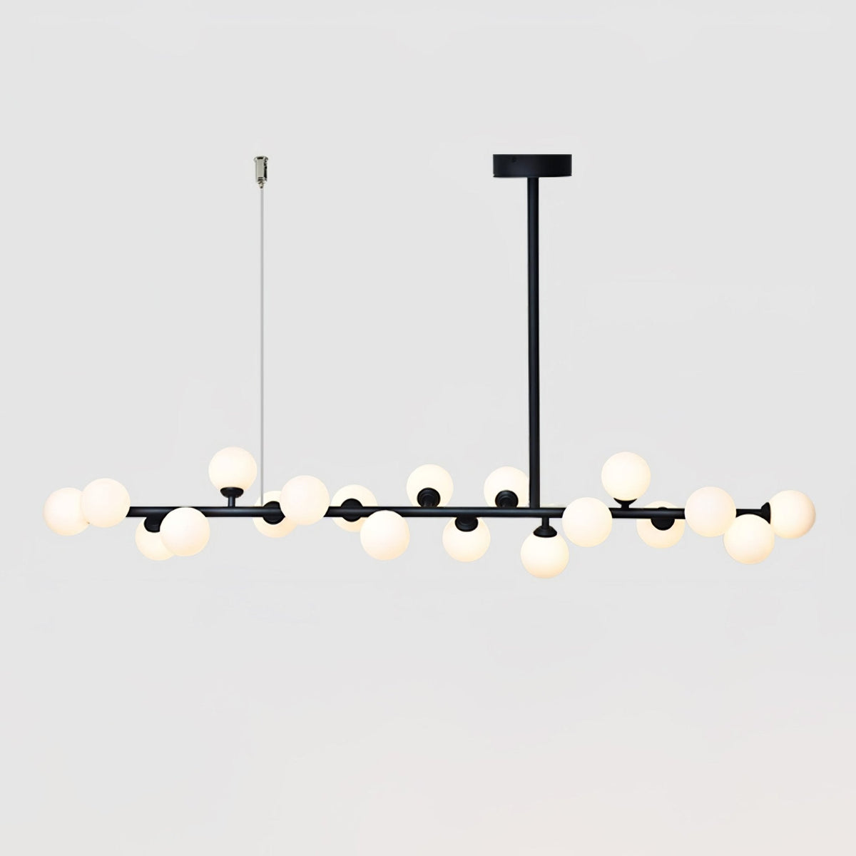Lumiray Black Linear Globe Pendant Light