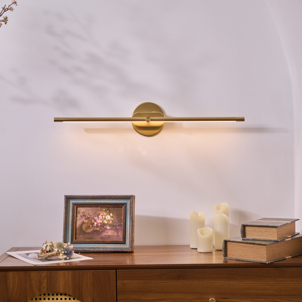 Flano Minimalist Linear Rechargeable Wall Lamp - Neutral Decor