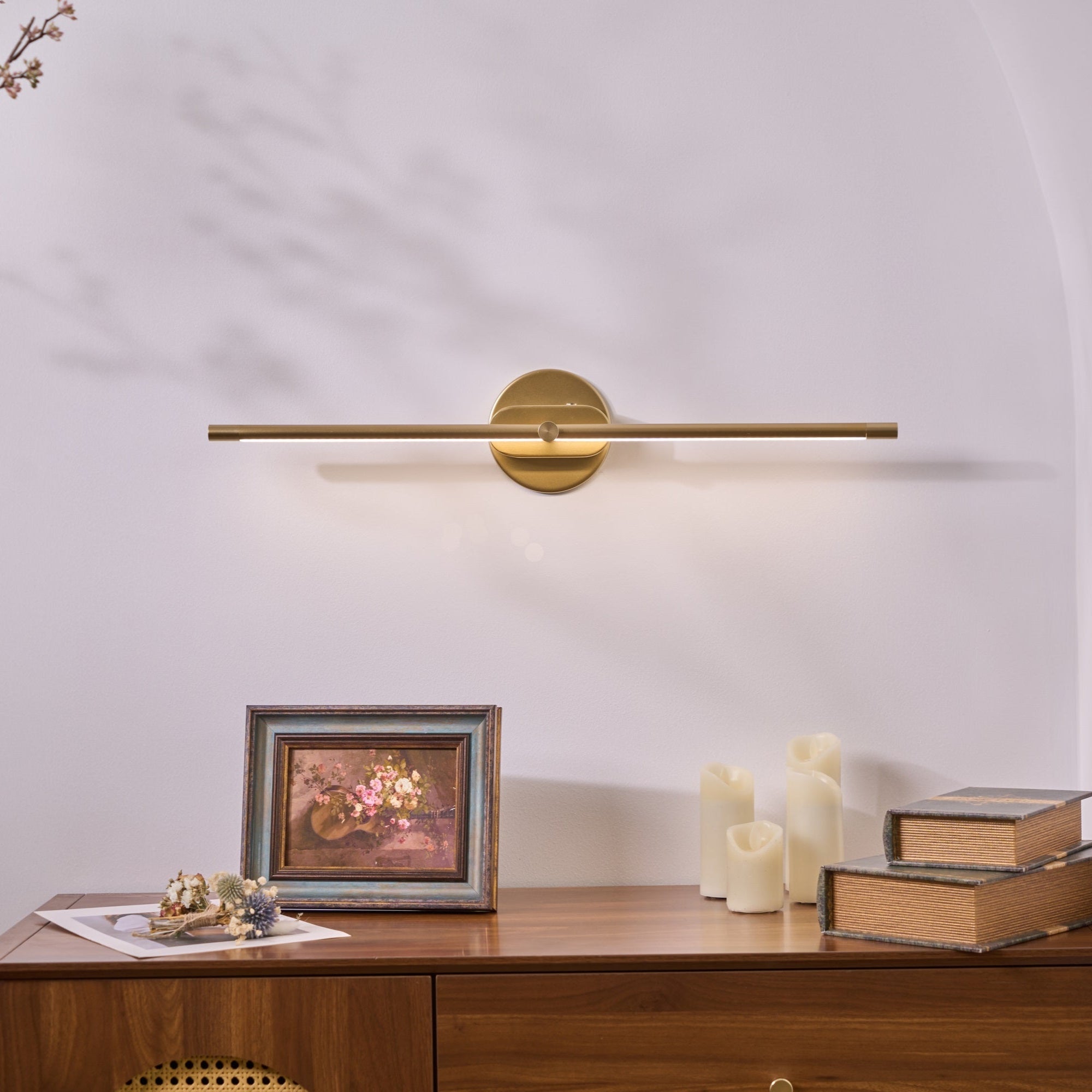 Flano Minimalist Linear Rechargeable Wall Lamp - Neutral Decor