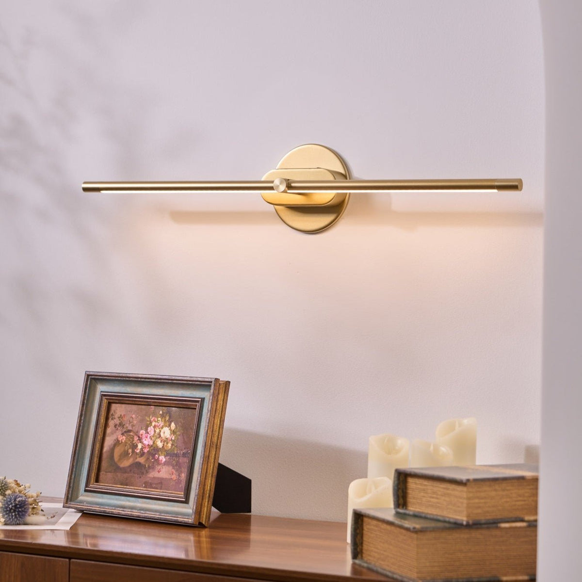 Flano Minimalist Linear Rechargeable Wall Lamp - Neutral Decor