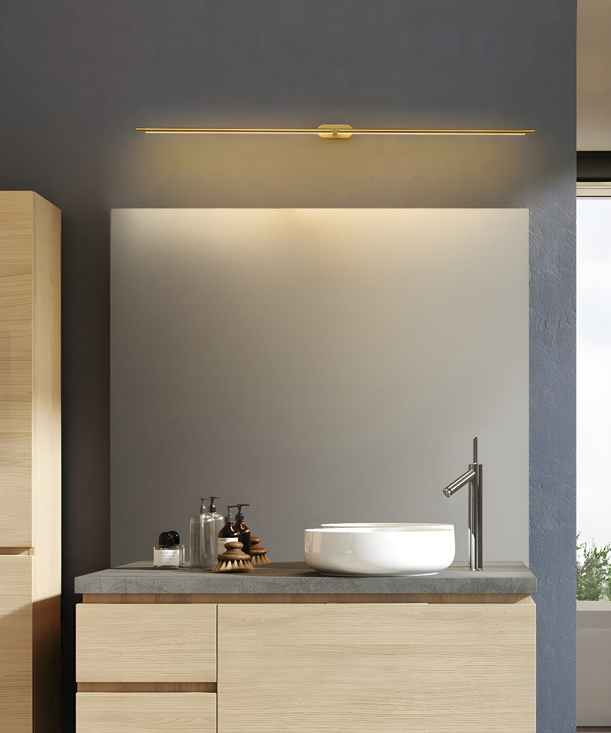Flano Minimalist Linear Rechargeable Wall Lamp - Neutral Decor