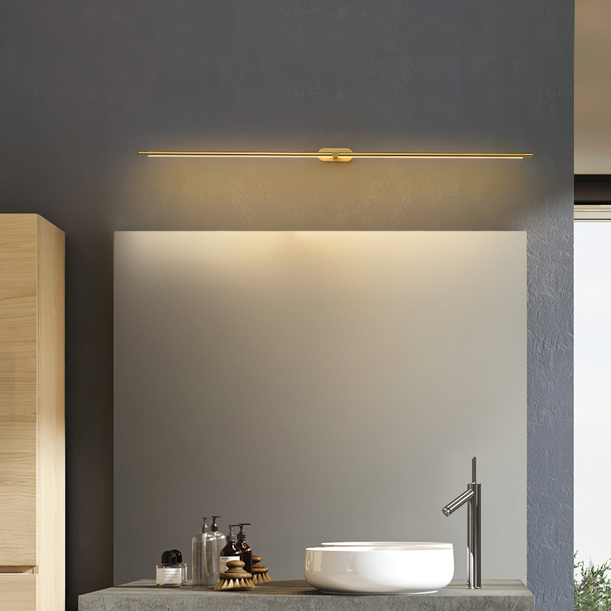 Flano Minimalist Linear Rechargeable Wall Lamp - Neutral Decor