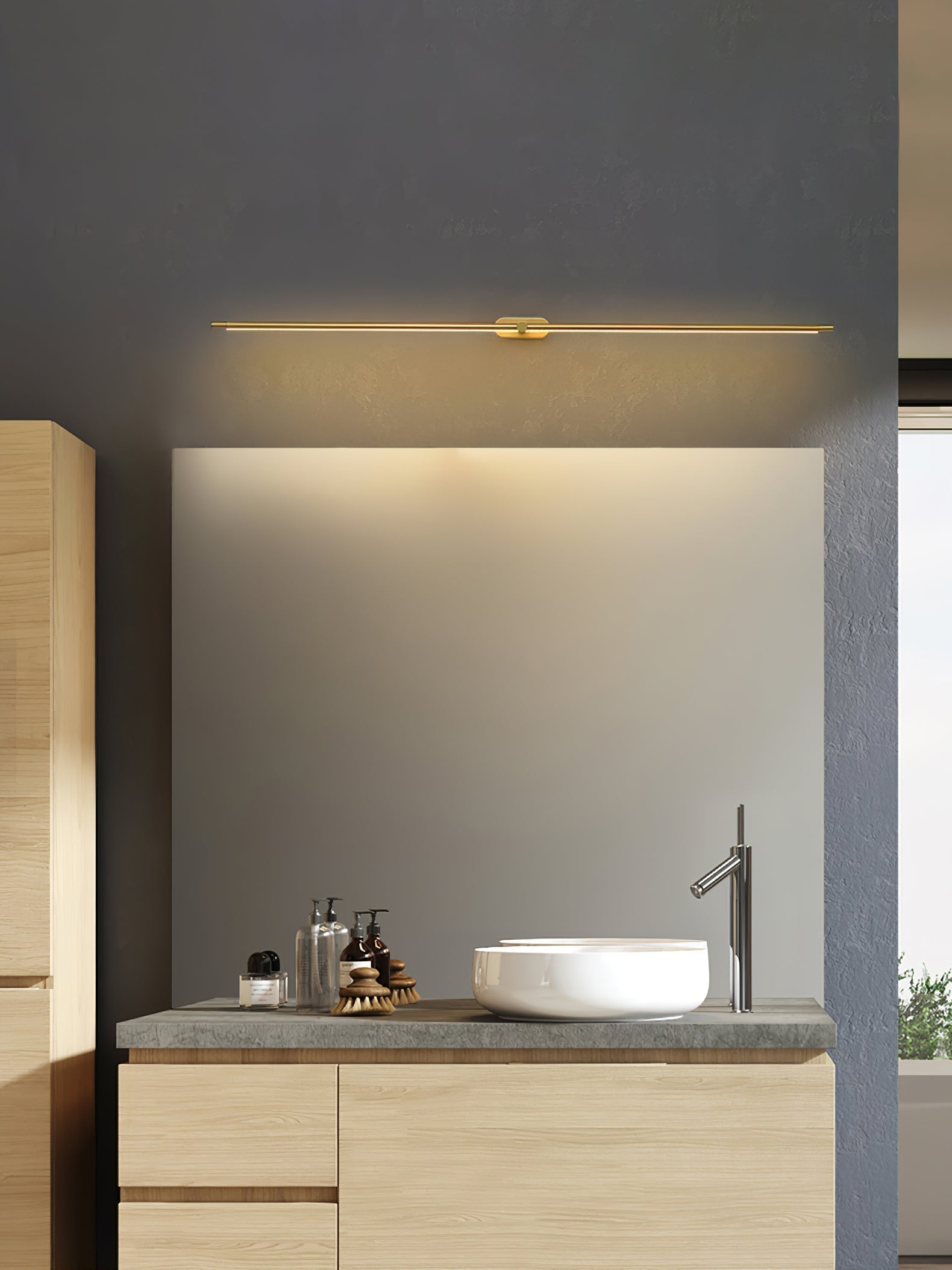 Flano Minimalist Linear Rechargeable Wall Lamp - Neutral Decor