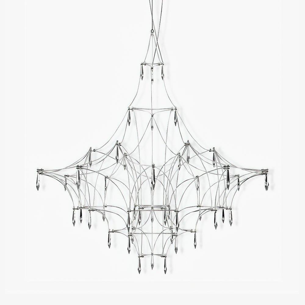 Cyrorella Chandelier Stainless Crystal Net