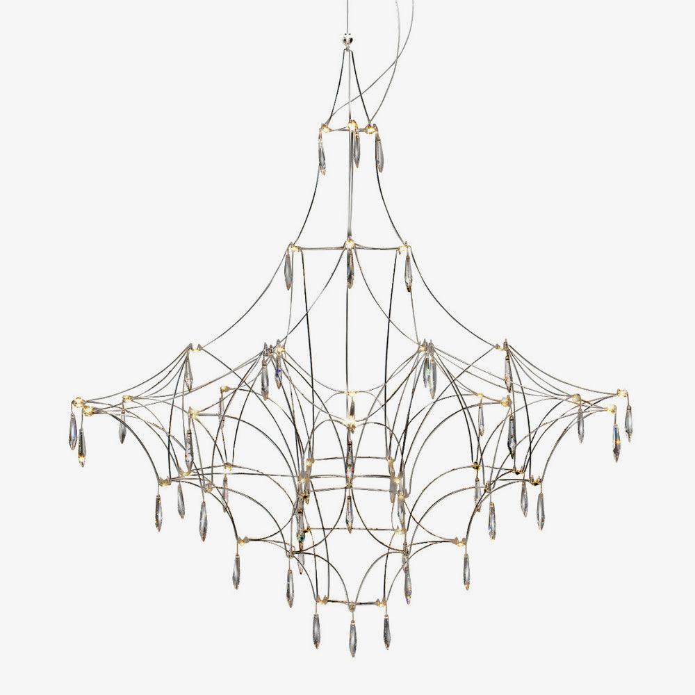 Cyrorella Chandelier Stainless Crystal Net