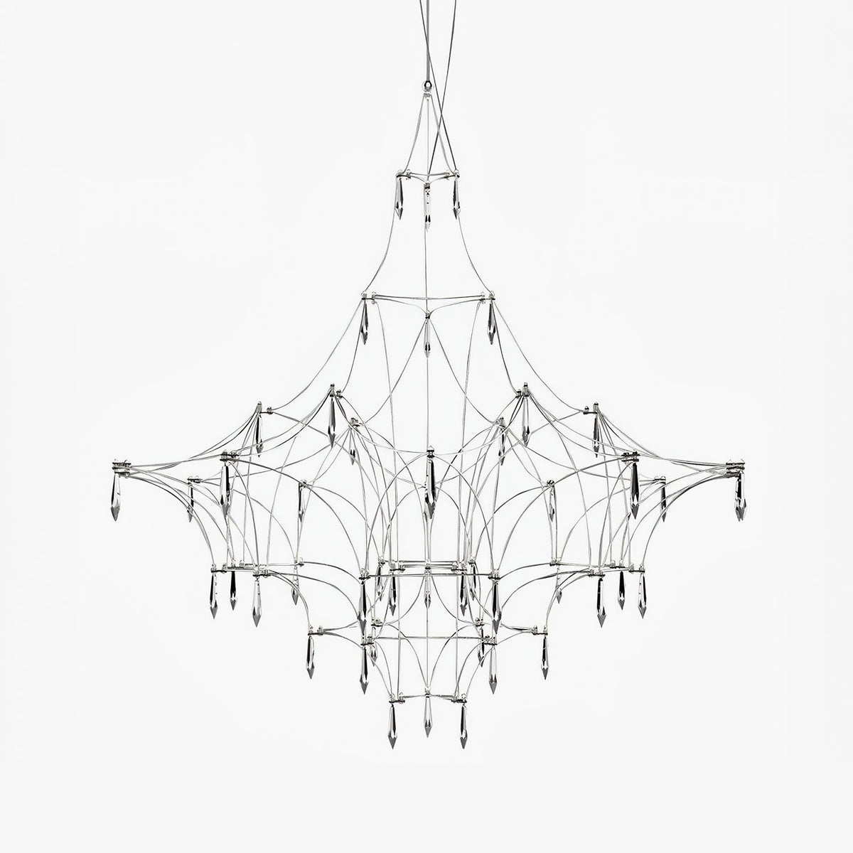 Cyrorella Chandelier Stainless Crystal Net