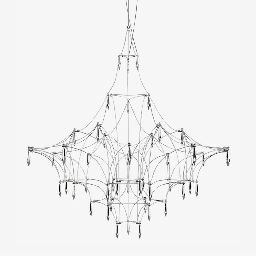 Cyrorella Chandelier Stainless Crystal Net