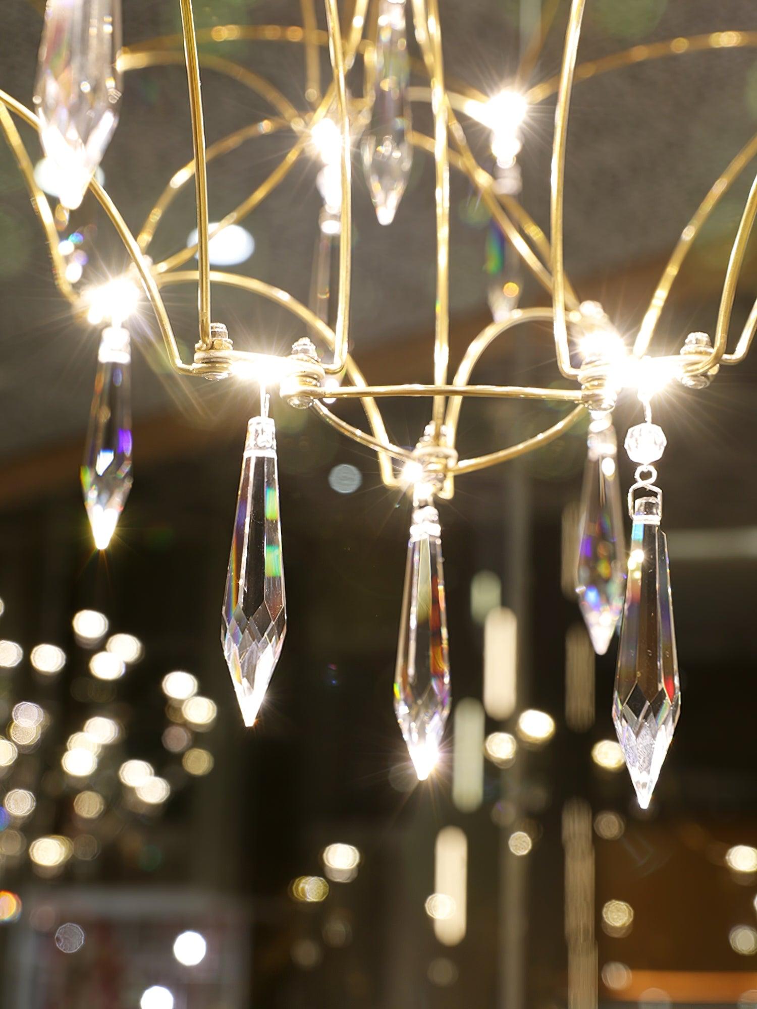 Cyrorella Chandelier Stainless Crystal Net