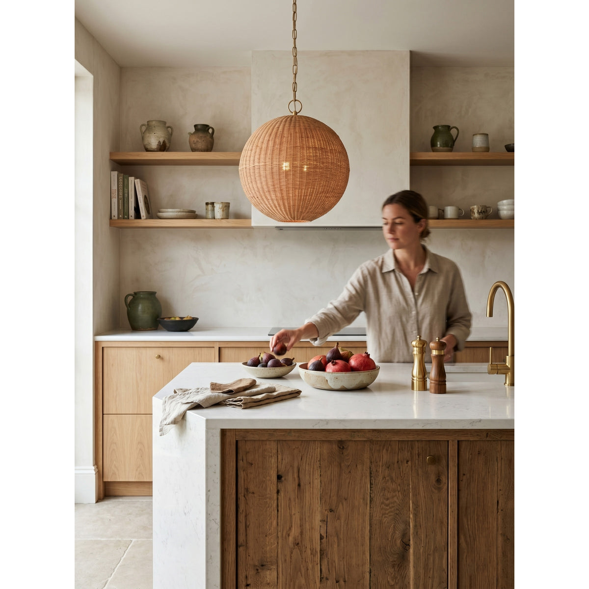 Ravisaya Rattan Round Pendant Lamp