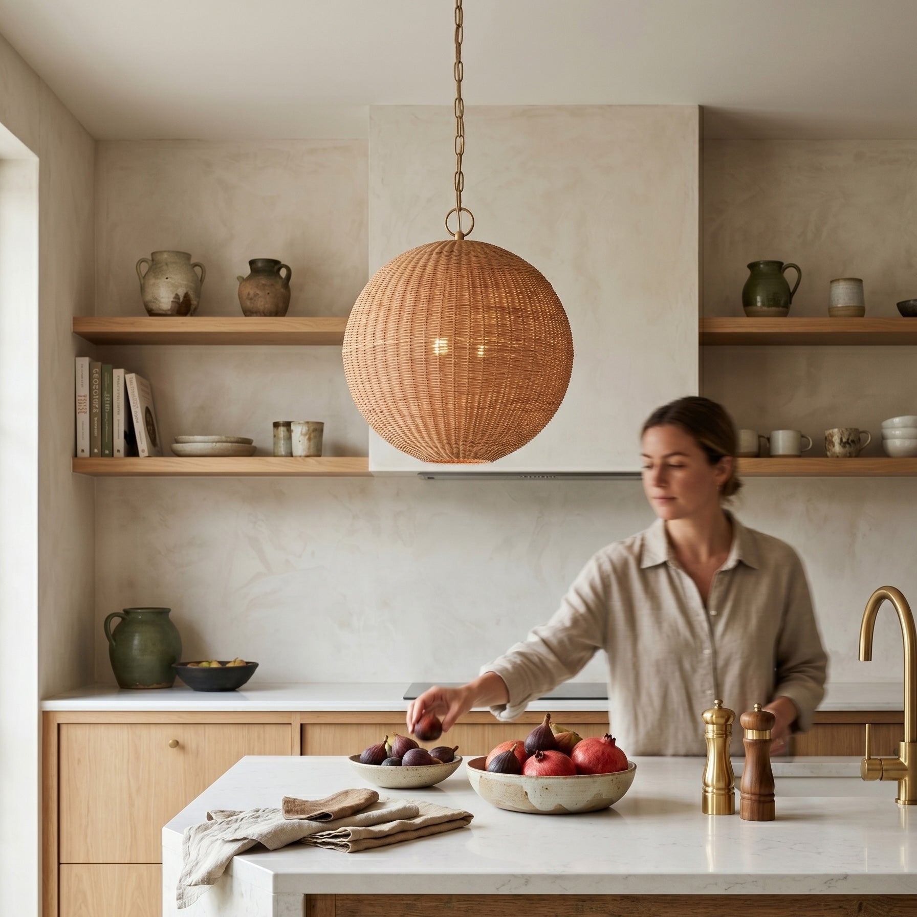 Ravisaya Rattan Round Pendant Lamp